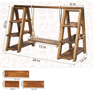 <span class=keywords><strong>Plateau</strong></span> en bois rustique fait main pour <span class=keywords><strong>fruits</strong></span> décoratifs, fromages, collations ou présentation de table de fête, idéal pour les cadeaux de pendaison de crémaillère - Product Image 5