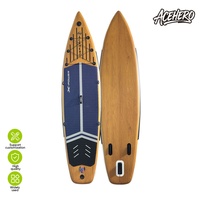 Planche à pagaie gonflable portable haut de gamme, écologique, avec accessoires complets : pompe, sac à dos, laisse, kit de réparation – Solution tout-en-un