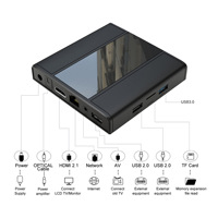 Boîtier TV Linux Amlogic S905X3 Quad Core, Lecteur Multimédia 4K WiFi, Décodeur Double Système, Horloge Numérique