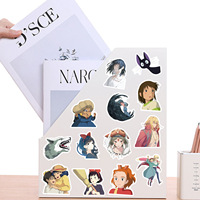 50 autocollants en PVC de dessins animés japonais Studio Ghibli, décorations imperméables pour carnets et agendas