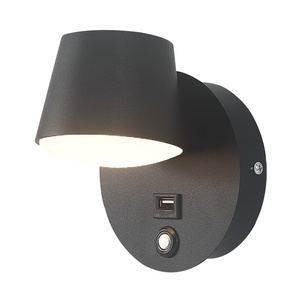 Applique murale de chevet LED avec charge USB rechargeable Salon Intérieur Appliques murales LED Chambre à coucher - Product Image 1