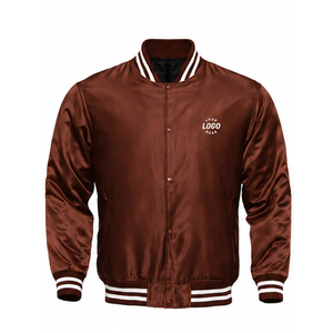 Chaquetas de Satén Más Vendidas para Adultos, Precio al por Mayor, Ropa Casual de Calle, Cuello Alto, Tela de Lona, Color Liso, Estilo Urbano para Hombre - Product Image 1