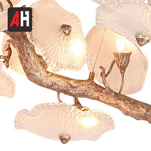 Уникальная подвесная декоративная медная Хрустальная большая светодиодная люстра - Product Image 6