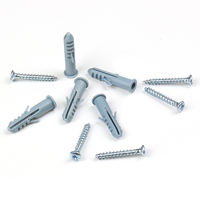 YDSL-5mm Chine Pas Cher Personnalisé Développer Clou En Plastique Vis Trou Bouchons Béton Mur Ancre Plug
