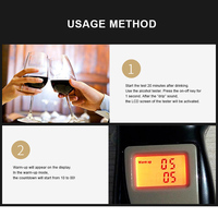 Alcootest de voiture de démarrage intelligent numérique de haute précision testeur d'alcool professionnel haute sensibilité en milieu de travail test d'alcool en gros