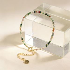2026 Trendy Beaded <b>Bracelets</b> Crystal Natural Gemstone Women's Jewelry for Mother's Day Anniversary Adjustable Heart-Cut Multi - Product Image 6