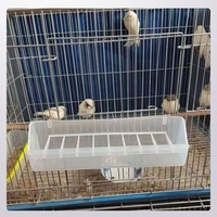Mangeoires rectangulaires anti-éclaboussures pour oiseaux, à suspendre, pour cage, pour oiseaux de compagnie, perroquets, pigeons