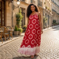 Nouvelle Robe Décontractée Ample et Imprimée à Col Halter Grande Taille pour Femmes Africaines – Collection 2026 (Vente en Gros)