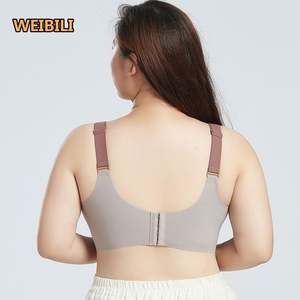 Tallas grandes de EE. UU. 36 38 40 42 44DE Copa Venta al por mayor Copa de látex cómoda Pecho grande Mujeres embarazadas Sujetador de lactancia de maternidad de encaje - Product Image 3