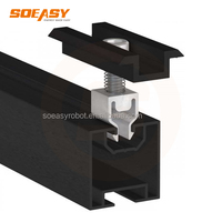 Pince solaire réglable SOEASY noire à serrage rapide pour modules photovoltaïques de 70 mm