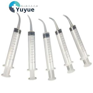 <span class=keywords><strong>Jeringa</strong></span> de irrigación de plástico con punta curva de 12 ml, herramienta portátil de entrenamiento para enjuague bucal con escala transparente - Product Image 1