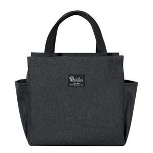 Insulated Lunch <b>Bag</b> For Students And Work With <b>Cooling</b> Feature In Black Color - Product Image 5