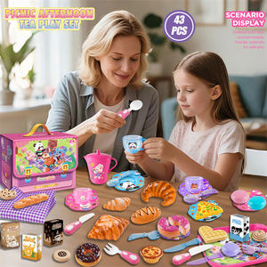 Nouveau jeu de simulation éducatif pour enfants, pique-nique, goûter, jeu de thé, matériaux adaptés aux enfants, <span class=keywords><strong>jouet</strong></span> pour jouer en extérieur et en intérieur, jeu sûr - Product Image 4