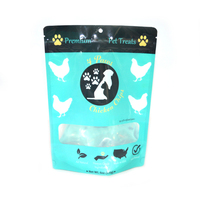 Kostenlose Probe Custom Resealable Zip Lock Dog Treats Snack-Paket Tiernahrung Verpackungs tasche