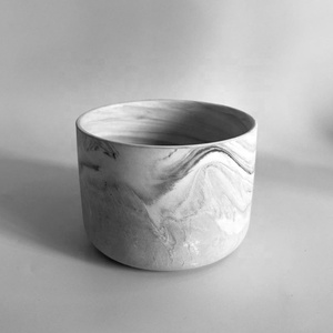 Wholesale 375ML Candle <b>Jar</b> Modern Custom Ceramic Candle Holders <b>Marble</b> Candle Vessels for Home Wedding - Product Image 3