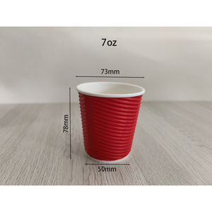 Bán buôn lưới sóng đôi tường ly cà phê với nắp dùng một lần tùy chỉnh in <span class=keywords><strong>4</strong></span>/7/8/12/16/20oz Trung Quốc hot ly cà phê - Product Image 3