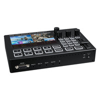 SOFLY HDMI Video Switcher untuk Live Streaming 4 Way HDMI Video Switcher dengan Layar 5-inci Terintegrasi HDMI Video Switcher 4 in 2 Out
