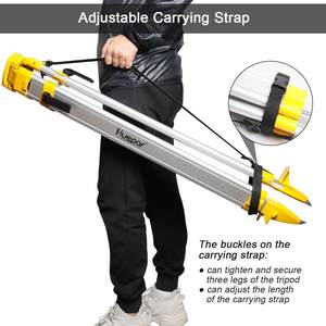 Trépied robuste en aluminium M3Y à tête plate pour niveaux optiques automatiques, lasers rotatifs et stations totales - Product Image 4