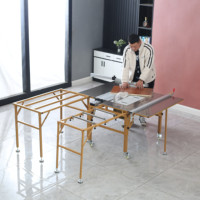 Scie de table Portable, bon marché, petit panneau pliant, scie de table coulissante