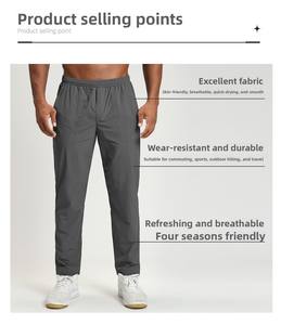 <span class=keywords><strong>Pantalon</strong></span> ample plissé noir tissé pour <span class=keywords><strong>homme</strong></span>, fabriqué sur mesure, style décontracté, <span class=keywords><strong>pantalon</strong></span> <span class=keywords><strong>de</strong></span> survêtement pour <span class=keywords><strong>homme</strong></span> - Product Image 3