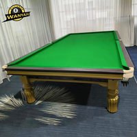 Table de billard professionnelle de compétition en ardoise de 12 pieds de haute qualité pour club sportif