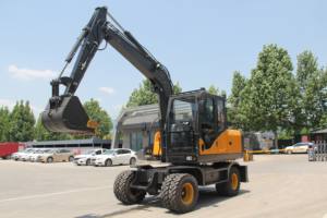 무료 배송 7.5톤 8톤 중장비 휠 굴삭기 중국 저가 대형 굴착기 토공 기계 부속품 포함 판매 - Product Image 4