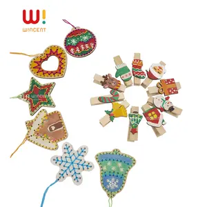 Factory Wholesale Fashion Christmas Deco Xmas Gifts 2023 Products Ornaments Bauble Diy Crafts Other Christmas Decorations