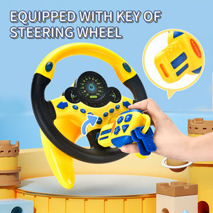 <span class=keywords><strong>Giochi</strong></span> educativi simulazione di rotazione elettrica a 360 gradi guida in auto con chiave di musica leggera giocattoli al volante per bambini per bambini - Product Image 4