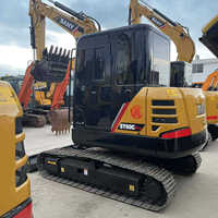 Excavator Mini Crawler SANY SY60C Bekas Berkualitas Tinggi, Impor Asli dari CHINA, Suku Cadang Mesin Inti, Sertifikat EPA CE, Bucket 0.35m, 6