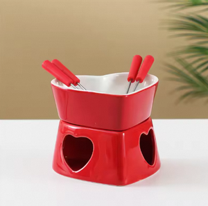 Machine à <span class=keywords><strong>fondue</strong></span> au fromage et <span class=keywords><strong>chocolat</strong></span> en forme de cœur - <span class=keywords><strong>Appareil</strong></span> de chauffage créatif pour la maison, à faire soi-même - Product Image 1