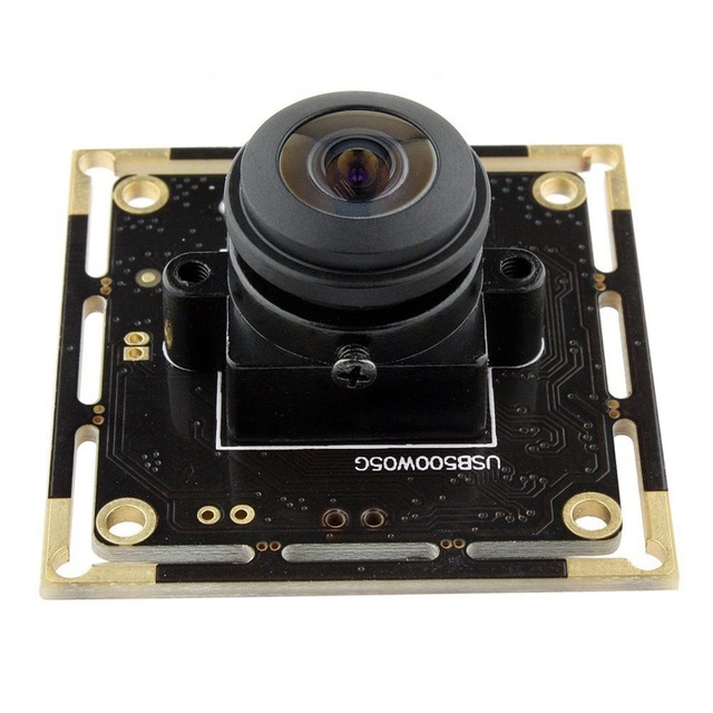 ELP HD 5MP Wide Angle 180 Degree Fisheye Camera Aptina MI5100 Sensor 2592X1944 High Resolution USB Camera Module