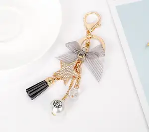 Fashion Korea style key chains Bowknot charm keychains Women's handbag accessories KCH5336