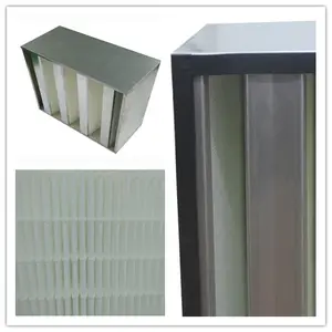 Air Cleaning Equipment WGK V Bank Air Filter HEPA Filter For Chemical Industry