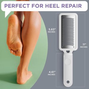 Scrubber per lima raschiante per rimozione calli professionale per pelle morta e tacchi screpolati efficaci su piedi asciutti - Product Image 2