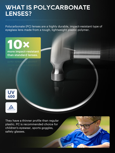 Lentilles optiques incassables 1.59 en <span class=keywords><strong>polycarbonate</strong></span> anti-lumière bleue SHMC, lentilles optiques haute résistance, diamètre 73 mm, lentilles optiques en PC - Product Image 6
