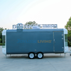 Camión de Comida Callejera Popular, Furgoneta de Comida Rápida, Remolque de Comida de Aluminio y Fibra de Vidrio para Hot Dogs, Café, Dulces y Patatas Fritas, Cocina Totalmente Resistente a la Oxidación - Product Image 6