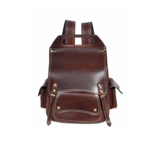 Mochila de Cuero 100% Genuino Estilo Urbano para Mujer con Estructura y Forro Interior Suave - Product Image 1