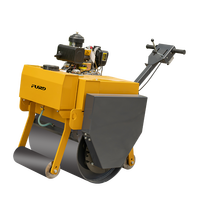 Rouleau compacteur vibrant à tambour unique de 500 kg à bas prix, machine de compactage pour asphalte, mini-compacteur portatif pour routes