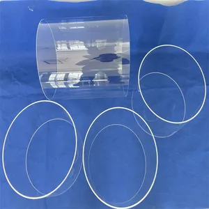 Heat Resistance Transparent Quartz Glass Tube Ozone Generator High-temperature Large Diameter Quartz Tube
