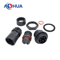 Circulaire en plastique 2 + 3 broches Signal d'alimentation connecteur électrique assemblage mâle femelle panneau câble IP68 connecteur prise étanche