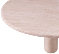 Table basse de luxe Casa Padrino Mobilier de salon en pierre Design italien Table basse en travertin