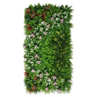 Panneaux muraux artificiels de verdure pour intérieur et extérieur, haies végétales, grimpes vertes, faux gazon, plantes murales artificielles