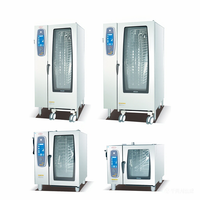 Four à convection électrique à 6 plateaux, four à vapeur combiné pour boulangerie, avec commande tactile, 380V, usage commercial pour restaurant