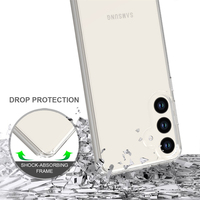 Coque de téléphone antichoc en cristal clair pour Samsung S24 Plus S23 S22 Plus S21 S20 FE A33 A53 A73 A14 A34 A54 coque arrière rigide