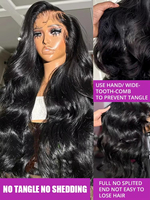 Wig Rambut Asli Peru Model Body Wave Densitas 250% Ukuran 40 42 Inch 13x6 HD Lace Front, Wig Frontal 13x4 untuk Wanita, Wig Closure Tanpa Lem