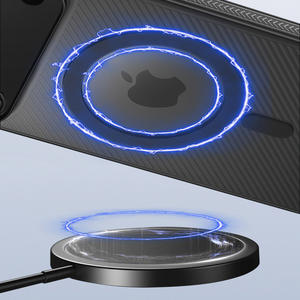 Funda de teléfono de succión magnética genuina <span class=keywords><strong>con</strong></span> textura diagonal y diseño ondulado de PP ultrafino de lujo para <span class=keywords><strong>iPhone</strong></span> 17 Air Pro Max - Product Image 2