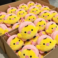 Porte-clés en peluche personnalisé UYEAH OEM/ODM CPC/EN71/CE, design original, animaux en peluche doux, porte-clés en peluche oiseau mignon, porte-monnaie, cadeau pour enfant
