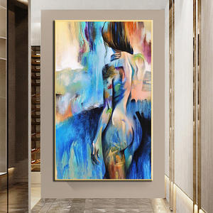 Decorazioni per la casa moderne per camera da letto Hotel comodino stampa Poster astratto Sexy corpo nudo tela pittura donne Poster Wall Art Picture - Product Image 2