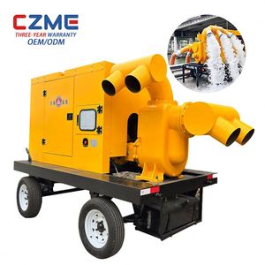 Camion pompe de drainage mobile CZME pour lutte contre les inondations, 8, 10 et 12 pouces, moteur diesel, pour la gestion des inondations municipales - Product Image 1