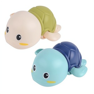 DUMIXNG Juguete de baño con forma de tortuga para bebés, juguete para jugar en el agua, de 0 a 3 años, color azul y verde - Product Image 1